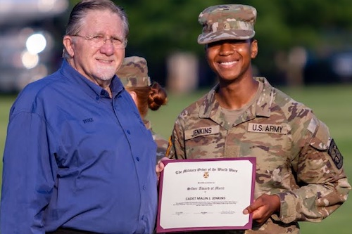 Malia graduated with honors from Basic Training