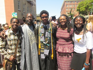 Director's family at graduation