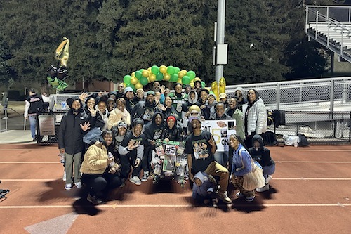 Robert pictured with the Morgan family & friends