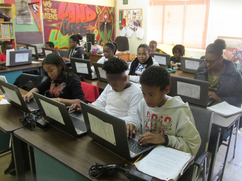 Students with Laptops